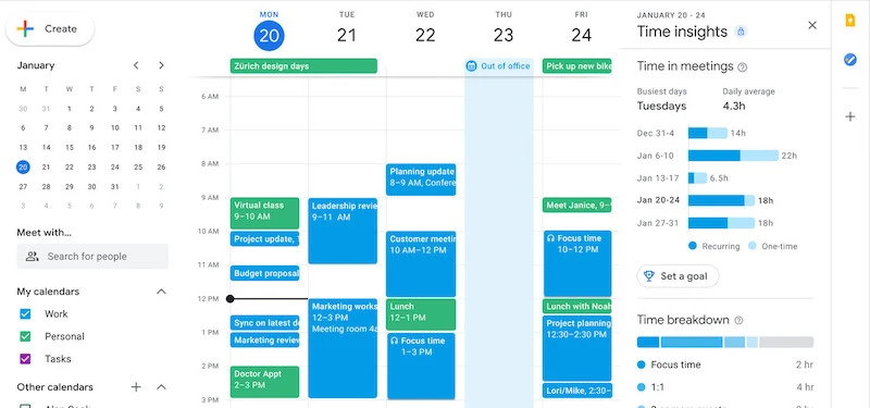 cách sử dụng google calendar