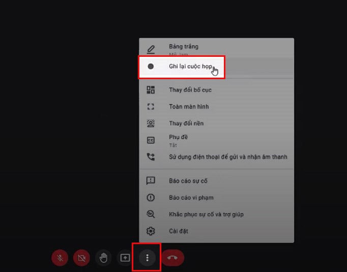 tạo cuộc họp google meet