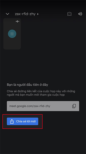 tạo cuộc họp google meet