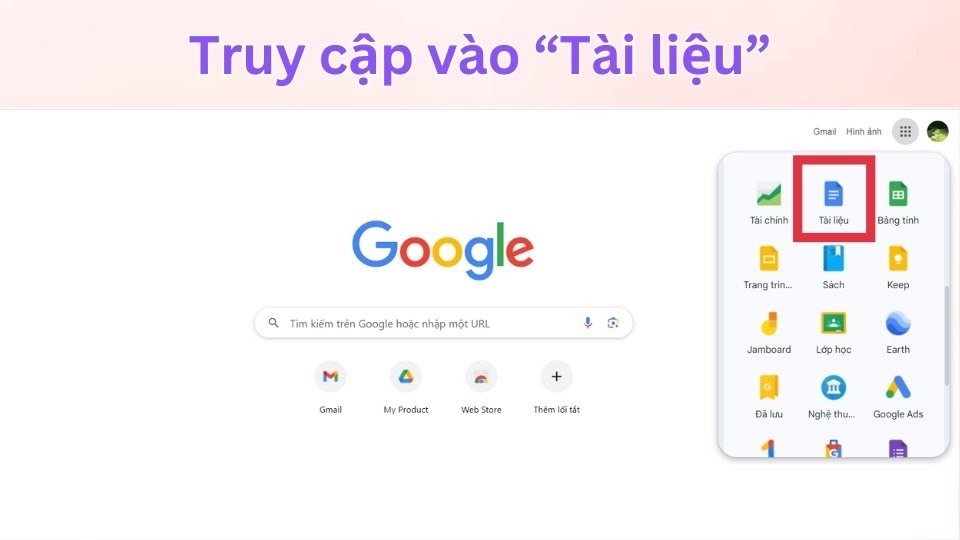 tạo google doc