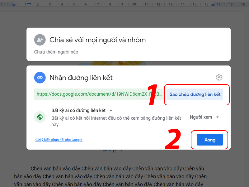 tạo google doc