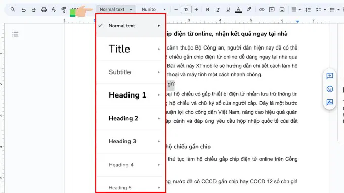 tạo google doc