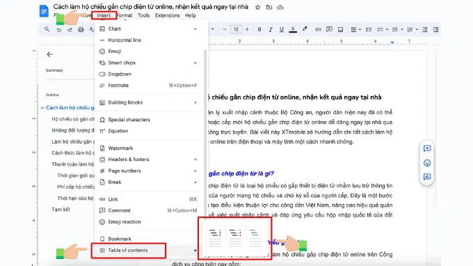 tạo google doc