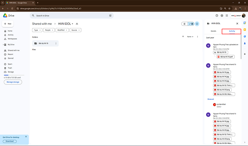 tạo link google drive